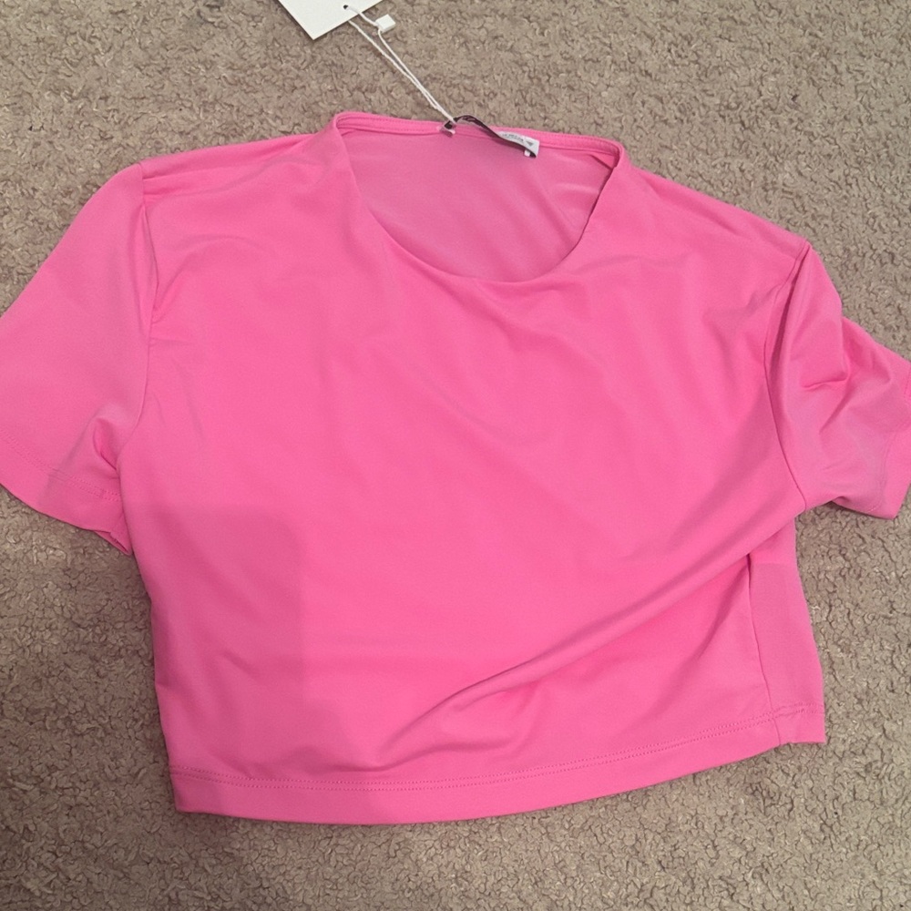 Zara Bright Pink Crop Top